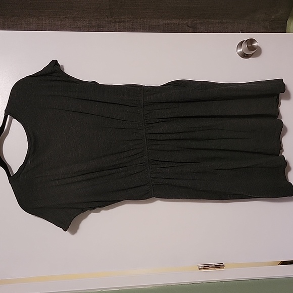 GUC H&M basics Teeshirt Dress Grey with pockets SIZE L - Picture 5 of 5